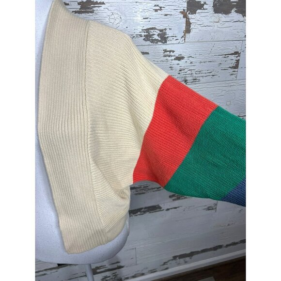 CABI Trio Sophia Rainbow Stripe Dolman Sleeve Open Cardigan Sz XS #5630 NWOT - Picture 3 of 5